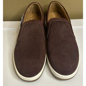 Series Kenzie Slip On Burgundy Suede Shoes Sneakers Size 7 Orthopedic Shoes